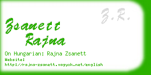 zsanett rajna business card